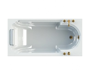 Акриловая ванна Радомир (Fra Grande) Анабель 170х85 с каркасом (комплектация золото)
