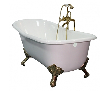 Чугунная ванна Elegansa Taiss бронзовые ножки