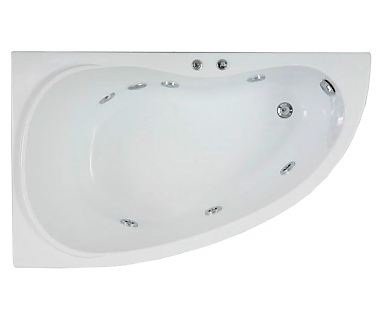 Акриловая ванна Bas Алегра 150 см L с г/м