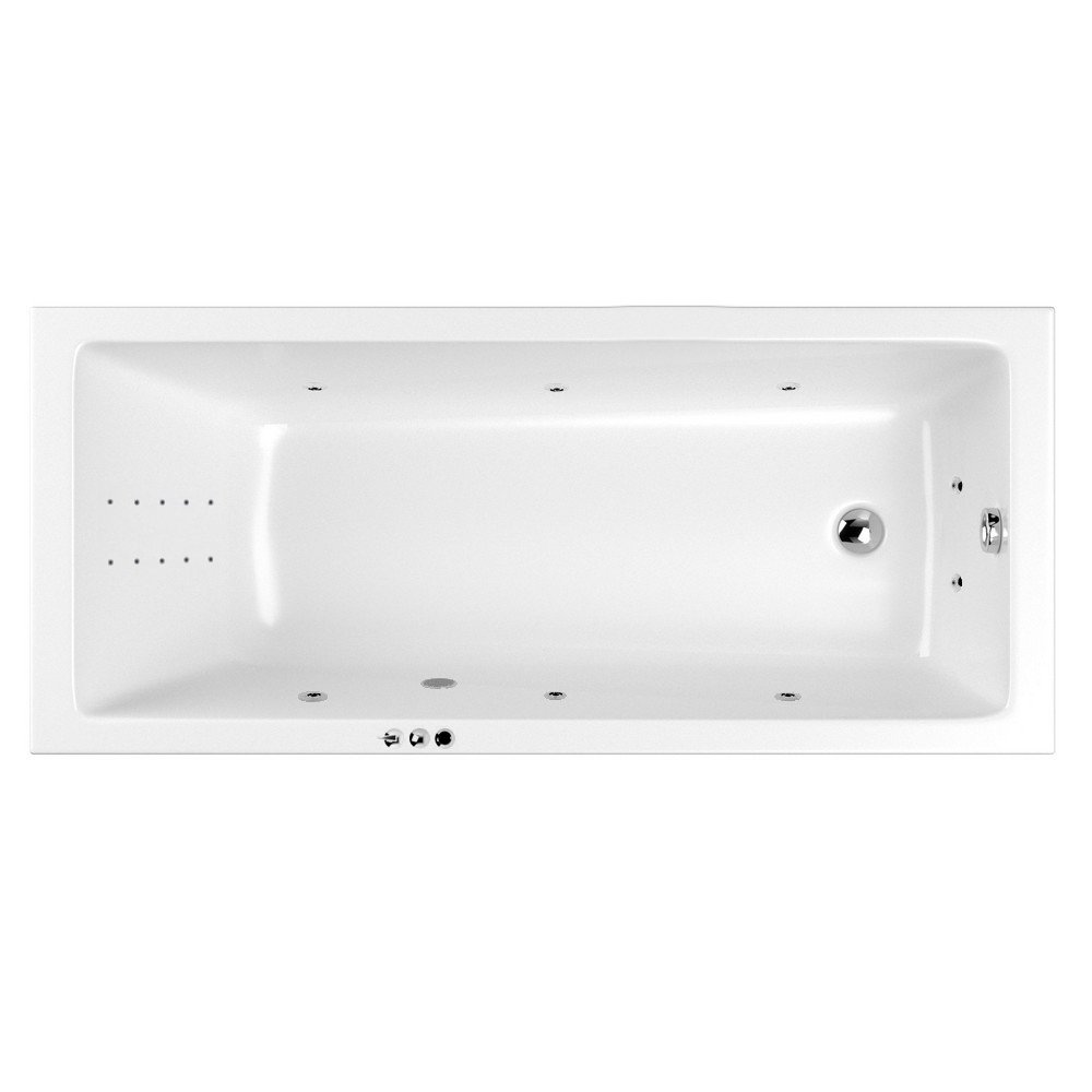 Акриловая ванна WHITECROSS Wave Slim SMART NANO 170x70 хром