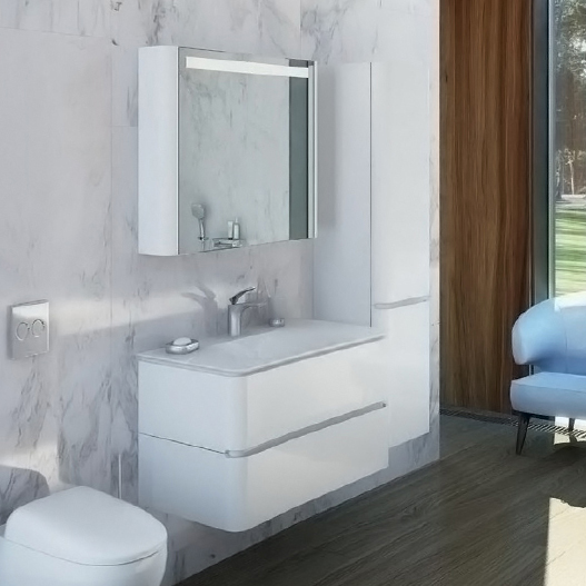 Мебель для ванной Am.Pm Sensation 80 подвесная, белый глянец