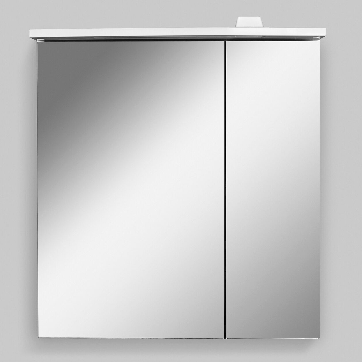 шкаф с зеркалом в ванную с подсветкой 80 см