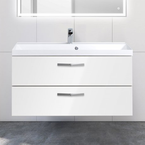 Тумба с раковиной BelBagno Aurora 100 bianco opaco