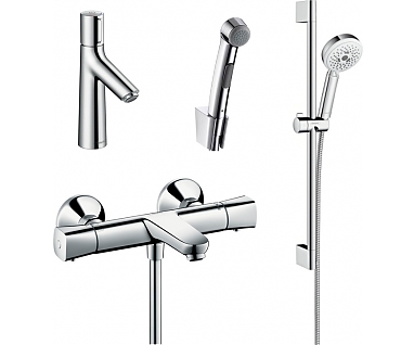 Комплект для ванной  Смеситель Hansgrohe Talis Select S 72291000 для раковины с гигиеническим душем
