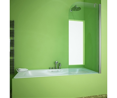 Шторка на ванну GuteWetter Lux Pearl GV-601AS правая 55 см стекло бесцветное, профиль хром