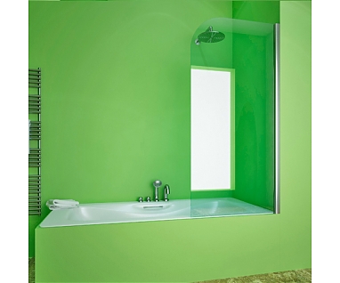 Шторка на ванну GuteWetter Lux Pearl GV-601A правая 60 см стекло бесцветное, профиль хром
