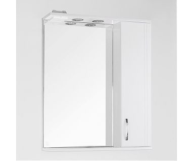 Зеркало-шкаф Style Line Эко Стандарт Панда 65/С белый
