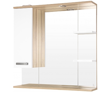 Зеркало-шкаф Style Line Ориноко 80/С белый, ориноко
