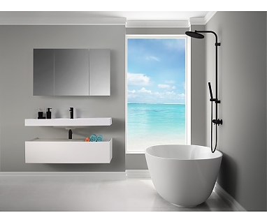 Мебель для ванной комнаты Belux Триумф 100 НП100-01 белая глянцевая