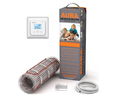 Теплый пол Aura Technology MTA 900-6,0 с терморегулятором