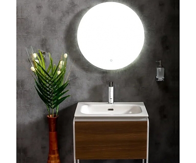 Мебель для ванной Armadi Art Vallessi 60 повесная, дуб темный матовый фактурный
