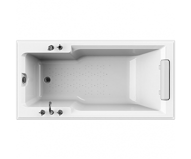 Акриловая ванна Радомир (Fra Grande) Руссильон 180х90 на ножках (комплектация хром)