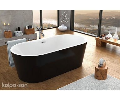 Акриловая ванна Kolpa San COMODO FS 185X90 BLACK&amp;WHITE  AIR plus