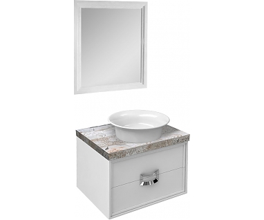 Мебель для ванной Kerama Marazzi Canaletto 60 со столешницей, белая