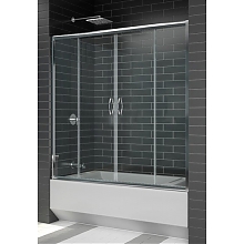 Шторка на ванну RGW Screens SC-61 1700x1500, профиль хром, стекло прозрачное
