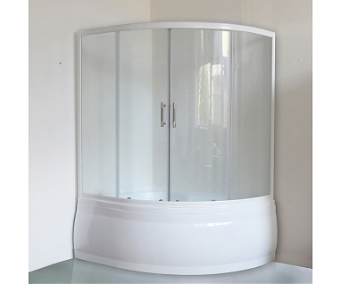 Шторка на ванну Royal Bath Alpine RB 170ALP-T 170 см, прозрачное стекло