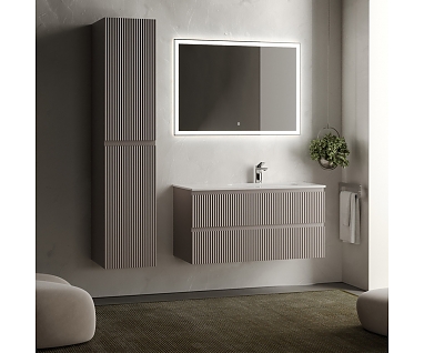 Мебель для ванной SANCOS Snob R 100 R подвесная, 2 ящика, Doha Sof