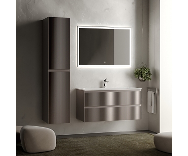 Мебель для ванной SANCOS Snob R 100 подвесная, 2 ящика, Doha Soft