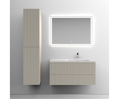 Мебель для ванной SANCOS Snob T 100 R подвесная, 2 ящика, Beige Soft