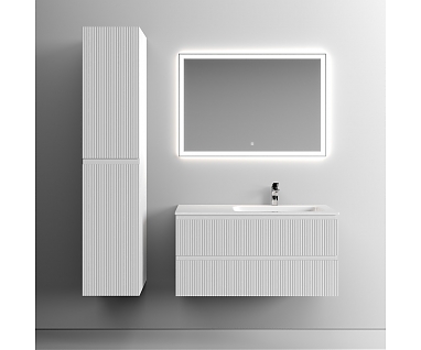 Мебель для ванной SANCOS Snob T 100 R подвесная, 2 ящика, Bianco