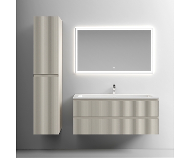 Мебель для ванной SANCOS Snob T 120 подвесная, 2 ящика, Beige Soft