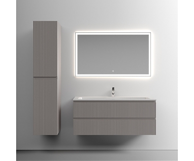 Мебель для ванной SANCOS Snob T 120 подвесная, 2 ящика, Doha Soft
