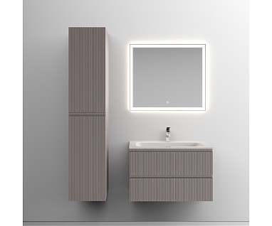 Мебель для ванной SANCOS Snob T 80 подвесная, 2 ящика, Doha Soft