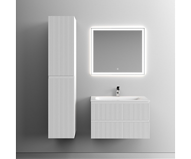 Мебель для ванной SANCOS Snob T 80 подвесная, 2 ящика, Bianco