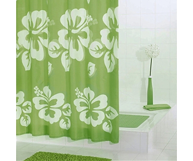 Штора для ванной Ridder Flowerpower 42355 зеленая