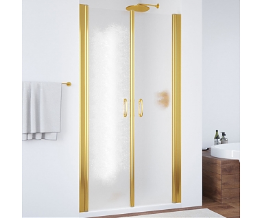 Душевая дверь в нишу Vegas Glass E2P 0080 09 02 профиль золото, стекло шиншилла