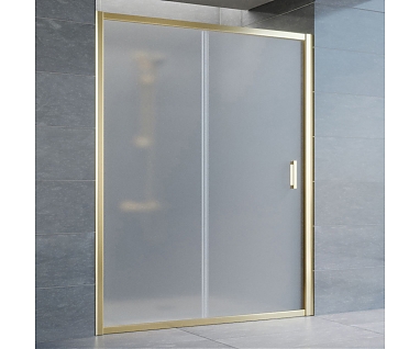 Душевая дверь в нишу Vegas Glass ZP 0150 09 10 профиль золото, стекло сатин