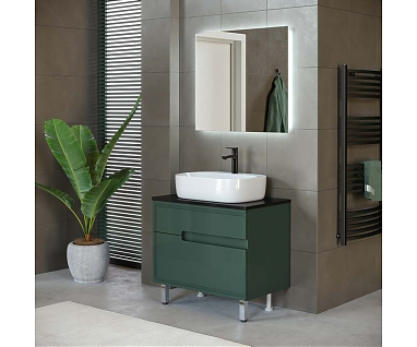 Мебель для ванной Taliente Cevia 80 см серо-зеленая