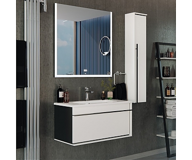 Мебель для ванной Roca Aneto 80 белая, черная