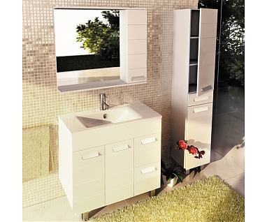 Мебель для ванной COMFORTY Модена М-90 белая матовая  