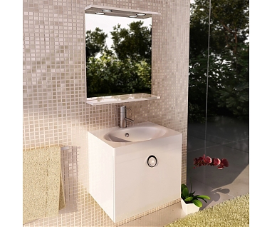 Мебель для ванной Comforty Магнолия 60 белый глянец