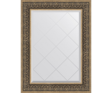 Зеркало Evoform Exclusive-G BY 4121 69x91 см вензель серебряный