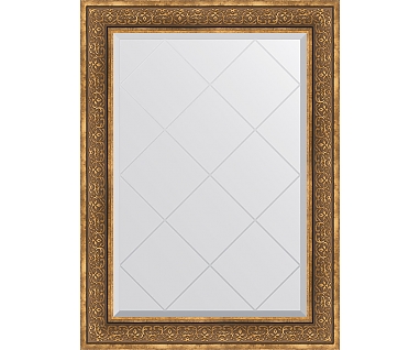Зеркало Evoform Exclusive-G BY 4206 79x106 см вензель бронзовый