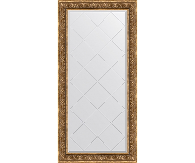 Зеркало Evoform Exclusive-G BY 4292 79x161 см вензель бронзовый