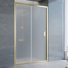 Душевая дверь в нишу Vegas Glass ZP 0120 09 10 профиль золото, стекло сатин