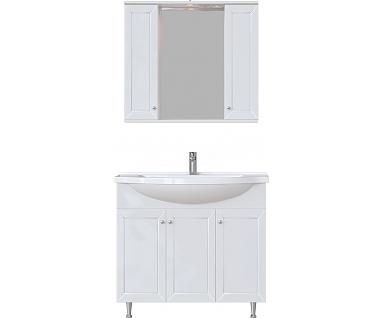 Мебель для ванной комнаты Sanstar Бриз 90, б/ящ, белый