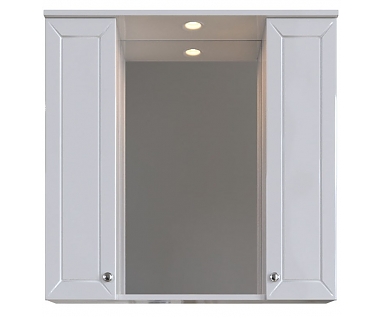 Зеркало-шкаф Sanstar Бриз 80, 2/дв, белый