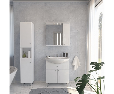 Мебель для ванной комнаты Sanstar Июнь 70, с/ящ, белый