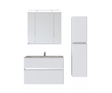 Мебель для ванной комнаты Sanstar Велья 100 подвес, 2/ящ,белый