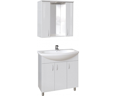 Мебель для ванной комнаты Sanstar Вольга 80, б/ящ, белый