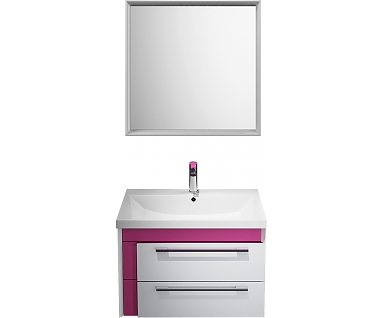 Мебель для ванной Iddis Color Plus 60 белая, розовая