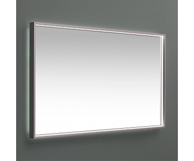 Зеркало De Aqua Алюминиум 140 серебро с подсветкой по периметру