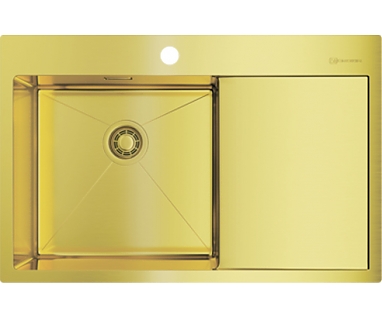 Мойка кухонная Omoikiri Akisame 78-LG-L светлое золото