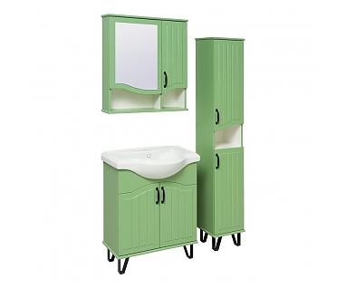 Мебель для ванны Runo Марсель 65 зеленая
