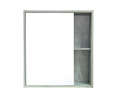 Зеркало-шкаф Runo Эко 52 серый бетон