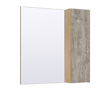 Зеркало-шкаф Runo Мальта 70 серый дуб